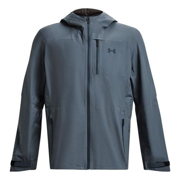 Under Armour Stretch Woven Windbreaker Jacket 'Grey Blue' 1369994-002