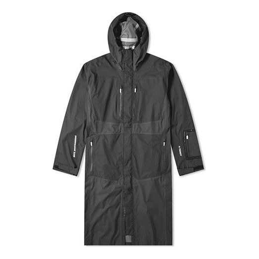 adidas Terrex_Wm 3L Jacket Casual Sports Long Hooded Jacket Black DU0810