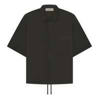 Fear of God Essentials Drop2 SS23 Short-Sleeve Nylon Shirt 'Off-Black' 186BT224000F