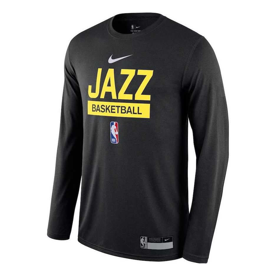 Nike x NBA Utah Jazz Long Sleeve T-Shirt 'Black' DR6543-010