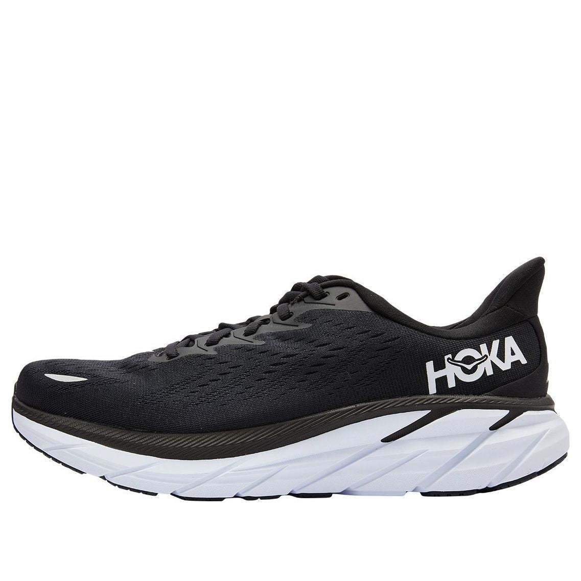 HOKA ONE ONE Clifton 8 2E Wide 'Black White' 1121374-BWHT