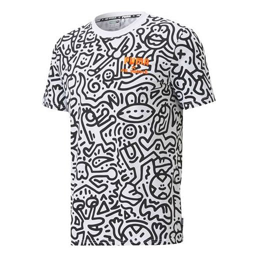 PUMA X Mr Doodle Aop Tee Short Sleeve 59864202