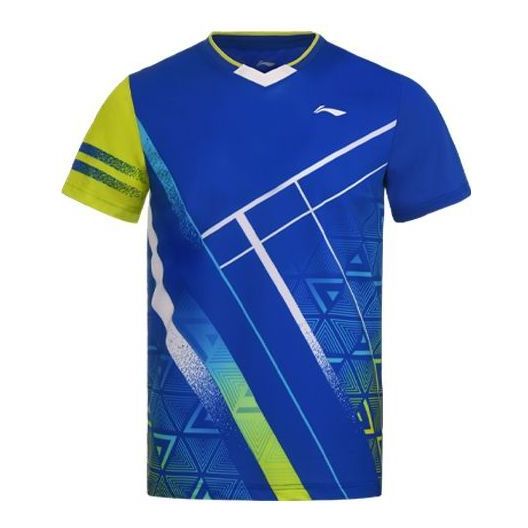 Li-Ning Badminton Series Quick Dry Training Tournament T-Shirt 'Crystal Blue' AAYS071-3