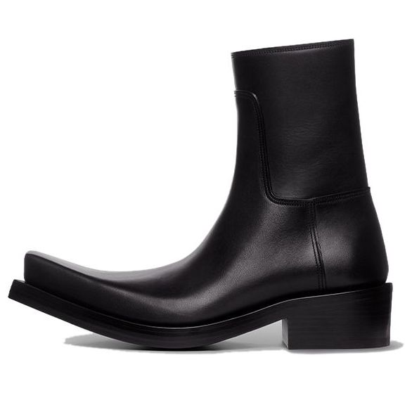 Balenciaga Santiago Booties 'Black Matte Calfskin' 745530WBDO01000