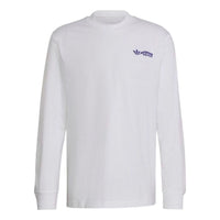 adidas originals Casual Solid Color Back Large Long Sleeves White HT1661