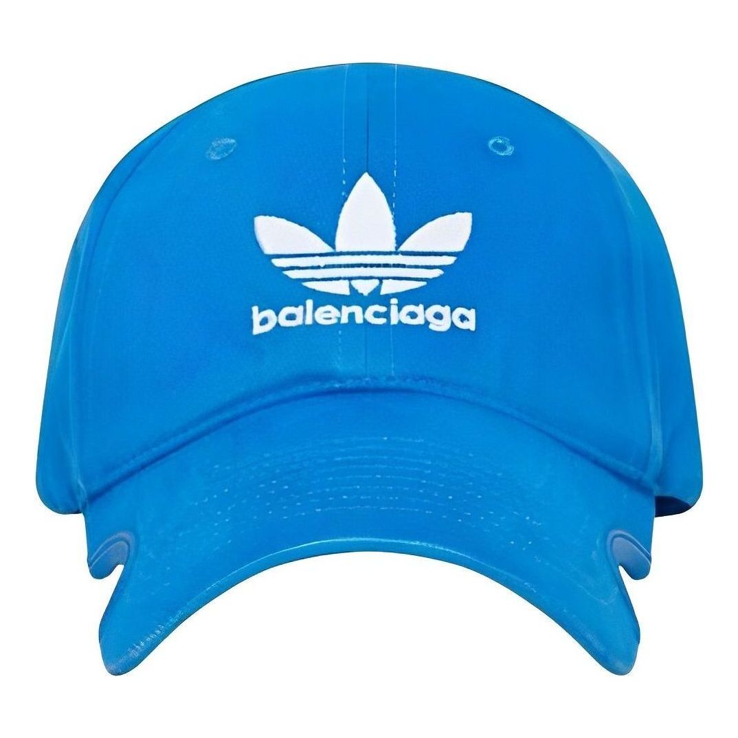 Balenciaga x adidas Trefoil Balenciaga Logo Cap 'Blue White' 723749410B2-4877