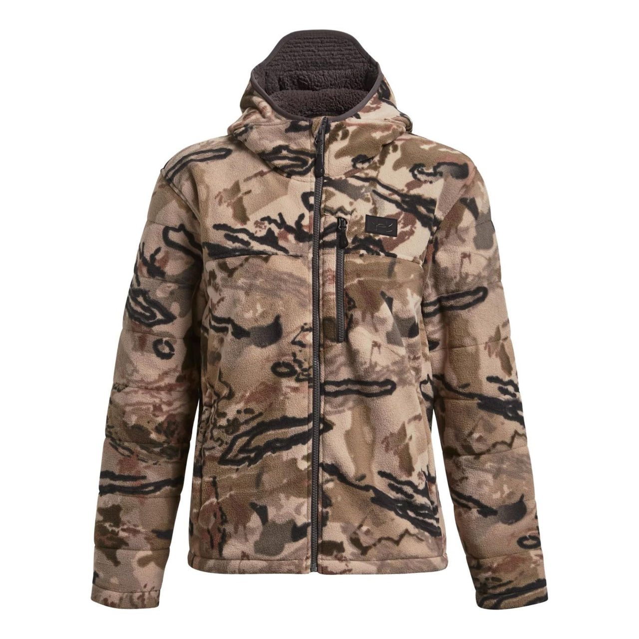 (WMNS) Under Armour Whitetail Rut Windproof Jacket 'Tan Black' 1378819-989