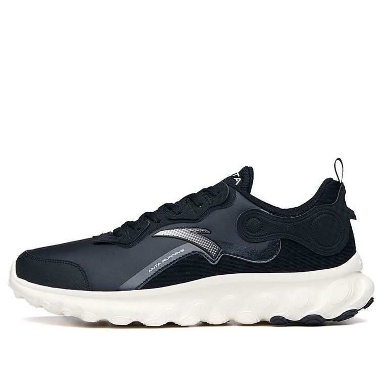 ANTA Run Collection Leather 'Black White with Silver Logo' 112115582-8