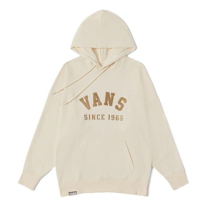 (WMNS) Vans Prep School Logo Hoodie 'Beige' VN0002S93KS
