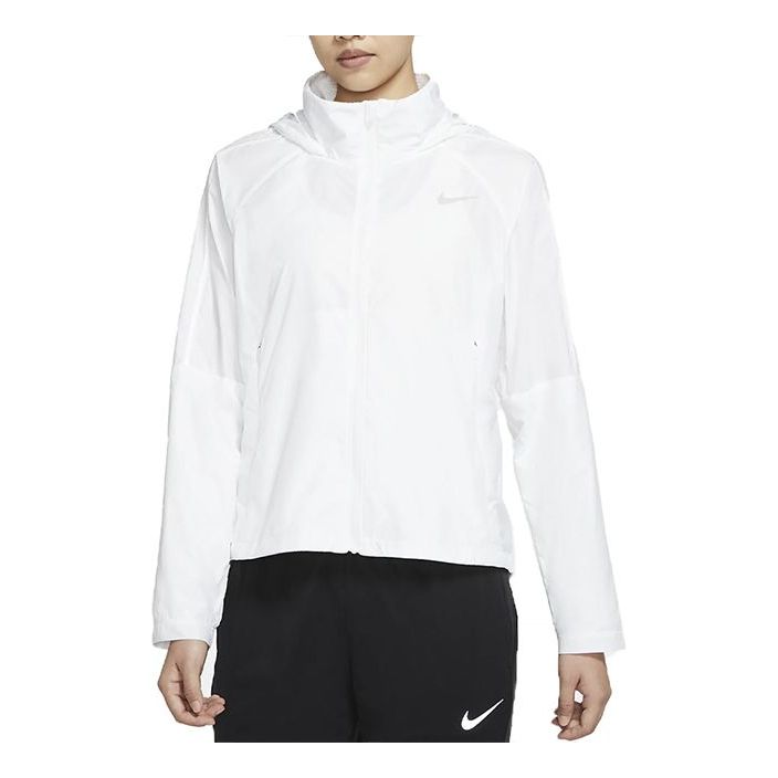 (WMNS) Nike Shield Running Long Sleeves White Jacket CU3386-100