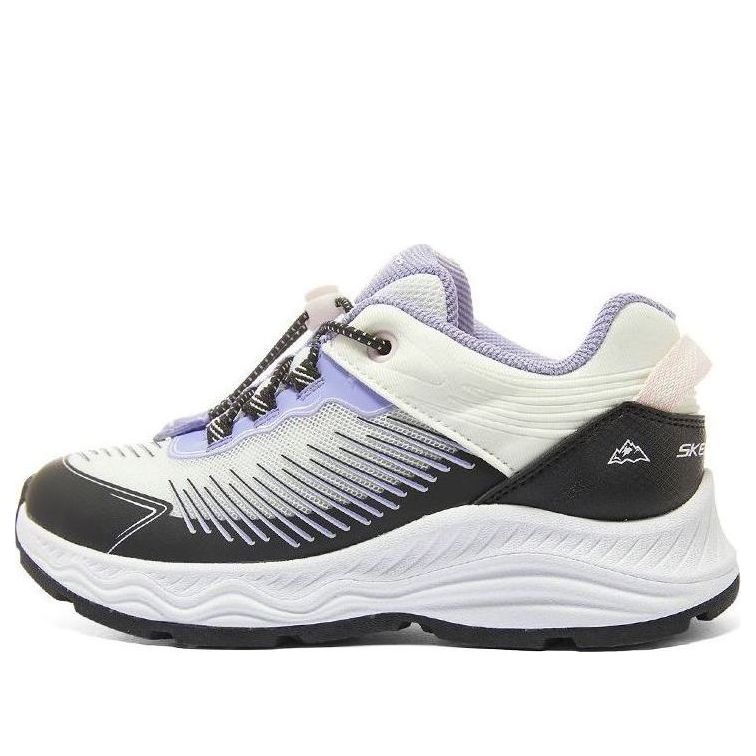 (GS) Skechers Lifestyle Sneakers 'White Black Purple' 303415L-WBK