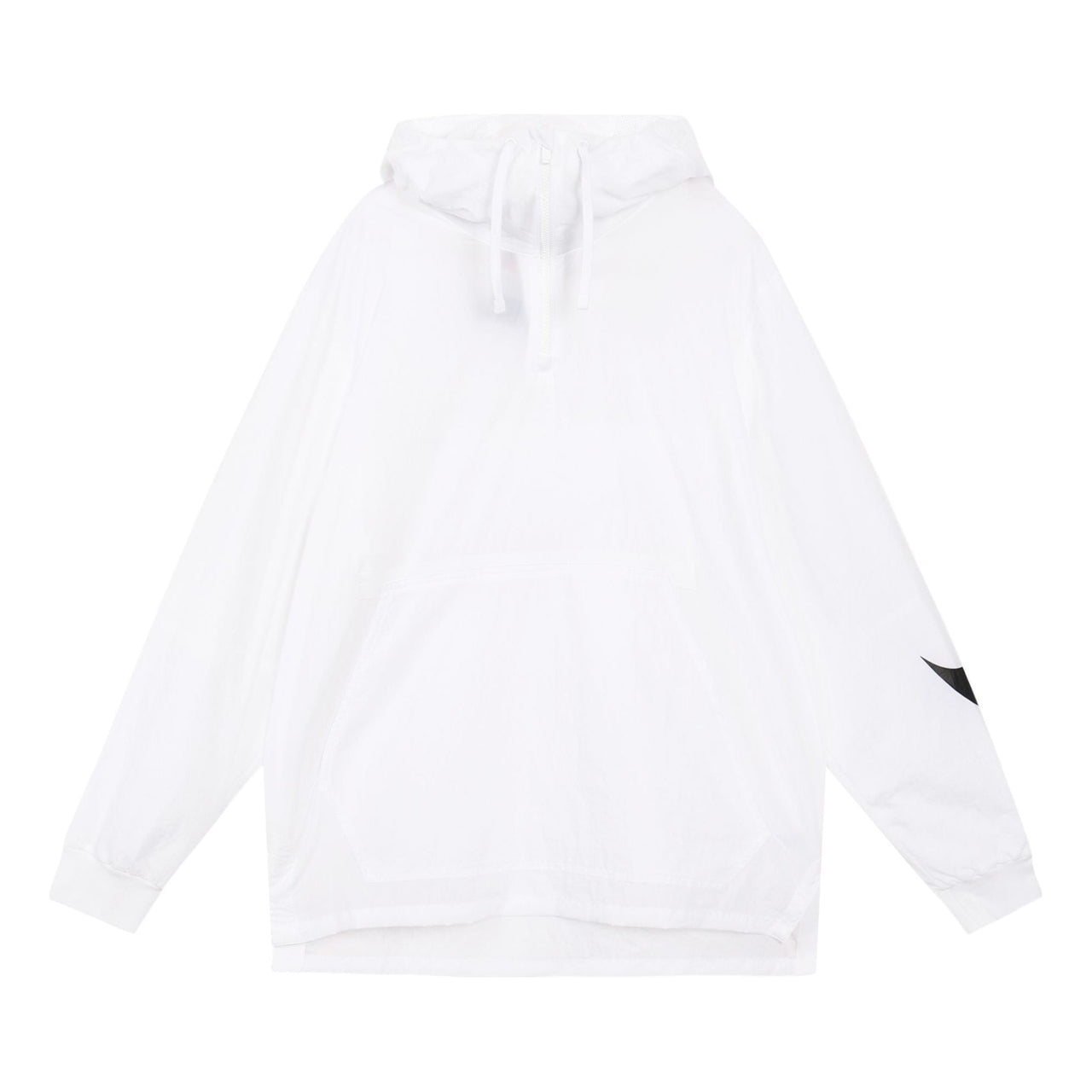 Nike Big Swoosh Large logo Half Zipper hooded Interchange Jacket White CW6207-100