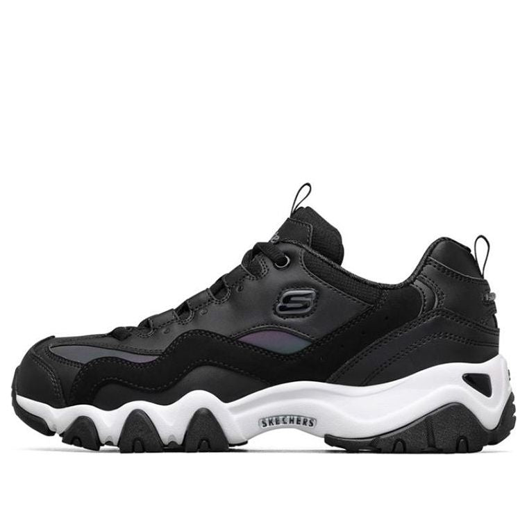 (WMNS) Skechers D'lites 2.0 Running Shoes Black/White 66666324-BKMT