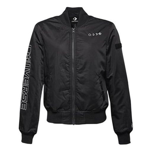 (WMNS) Converse Casual Sports Short Stand Collar Jacket 'Black' 10007511-A02