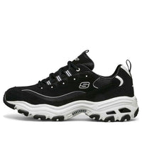 Skechers D'lites Running Shoes Black/White 52675-BLK