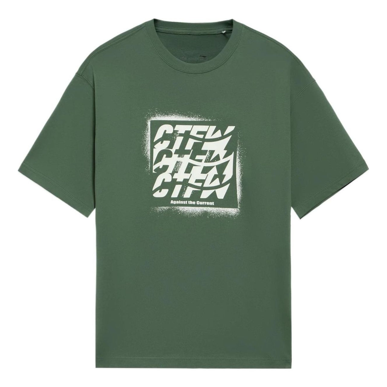 Li-Ning Counterflow Graphic T-shirt 'Green White' AHSS587-4