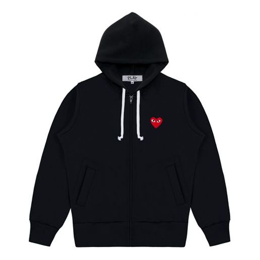 (WMNS) COMME des GARCONS PLAY Zip Hooded Jacket 'Black' AZ-T171-051-1