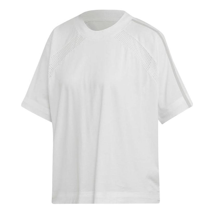 (WMNS) adidas Z.N.E. T-Shirt Asia Sizing 'White' EJ8740