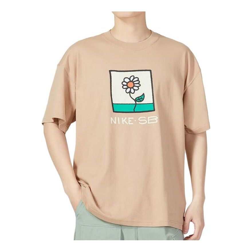 Nike SB Floral T-Shirt 'Khaki' FB8139-200