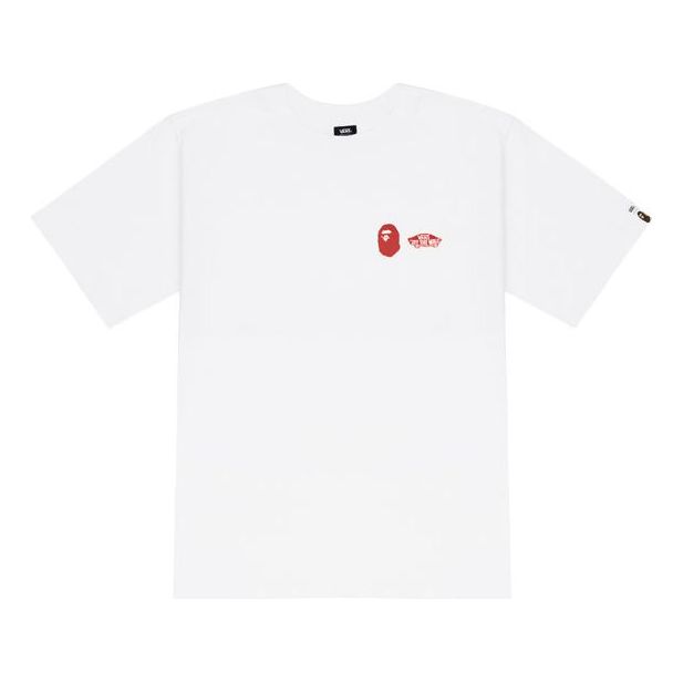 Vans X BAPE Sk8-Hi T-Shirt 'White' VN0A7XQ9448