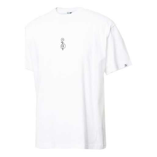 PUMA BTS Crossover Small Short Sleeve Couple Style White 578877-01