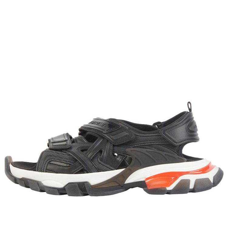 Balenciaga Track Sandals 'Clearsole Black Red' 655954W2CC31096
