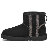 (WMNS) UGG Classic Mini Shearling Logo 'Black' 1153473-BLK