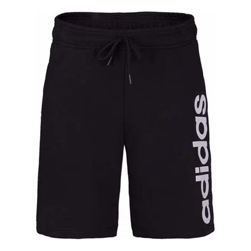 adidas neo Side Large Logo Casual Sports Shorts Black DW8032