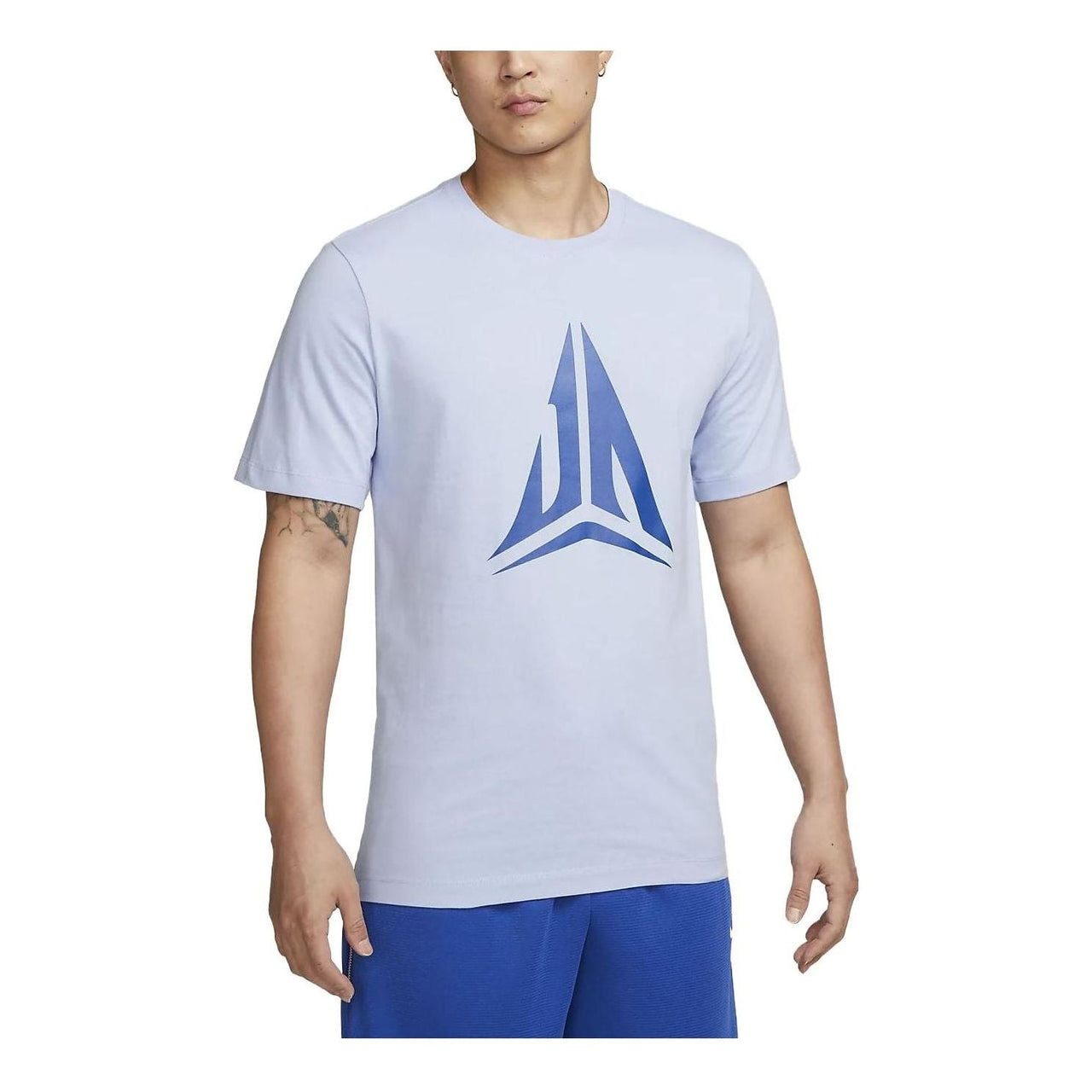 Nike Ja Morant Logo T-Shirt 'Light Blue' FD0057-479