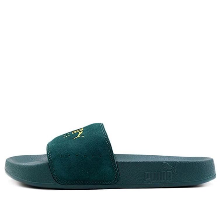 PUMA Leadcat Suede Green Unisex Slippers 365758-09