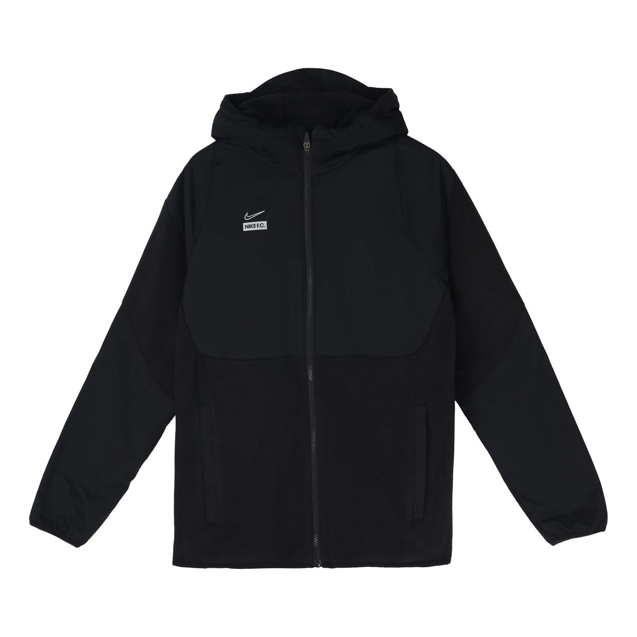Men's Nike Back Large Logo Sports Long Sleeves Zipper Hooded Jacket Black CT2511-010
