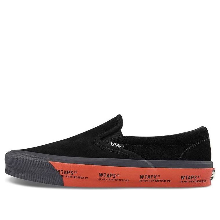 Vans WTAPS x Og Classic Slip-On Lx 'Black Red' VN0A45JK20E