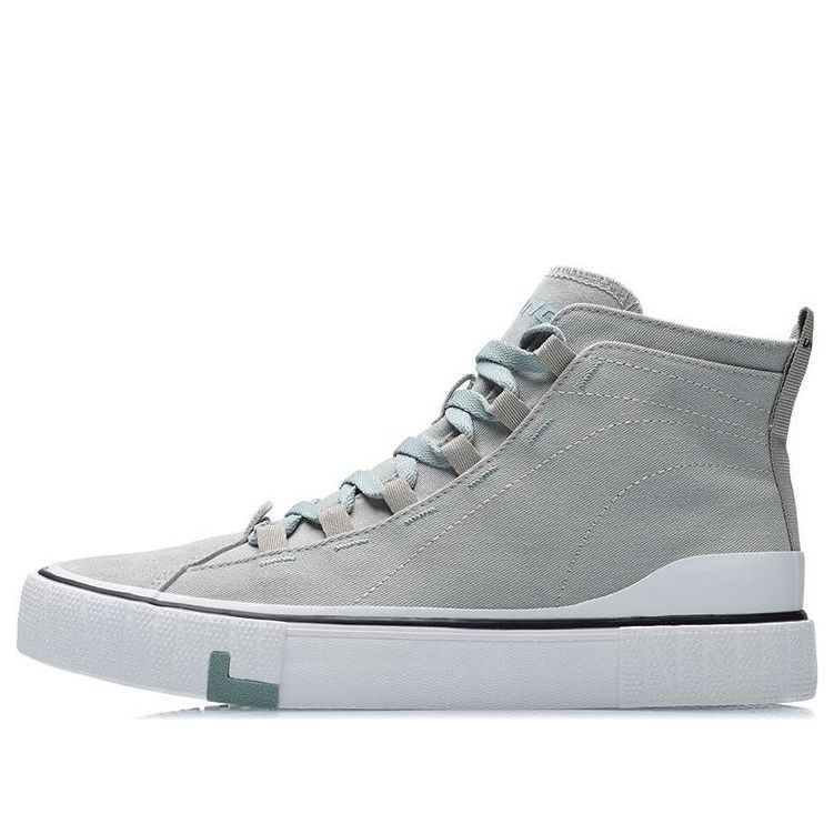 Li-Ning Canvas High Top Shoes 'Grey White' AGCR065-3