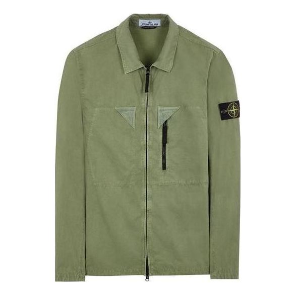 STONE ISLAND Garment-Dyed Jacket 'Sage' 7815106WN-V0155