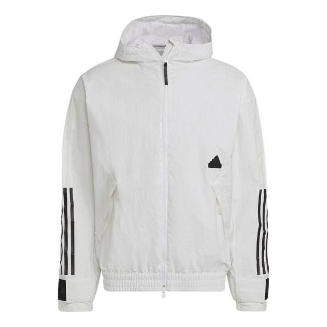adidas 3-Stripes Storm Jacket 'White' HN1928