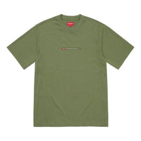 Supreme Property Label S/S T-Shirt 'Olive Green' SUP-FW22-171