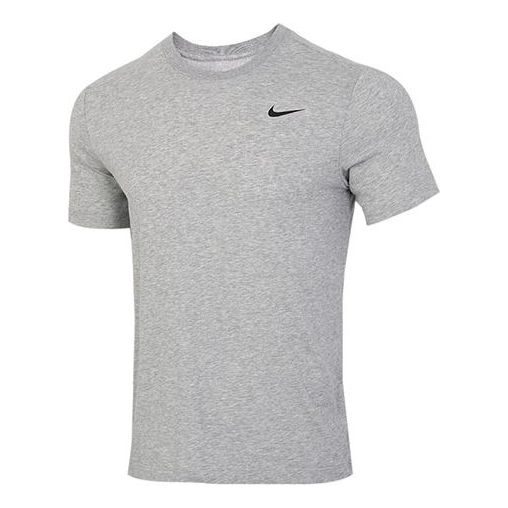 Nike Dri-FIT Sports Training Quick Dry Round Neck Short Sleeve Gray AR6030-063