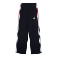 Balenciaga x adidas Fleece Baggy Sweatpants 'Black White Red' 723970TNVN56278