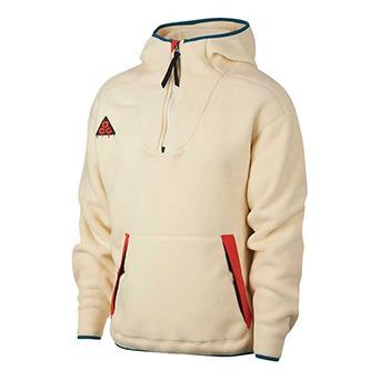 Nike ACG Fleece Half-Zip Jacket Men Beige White AJ1987-258