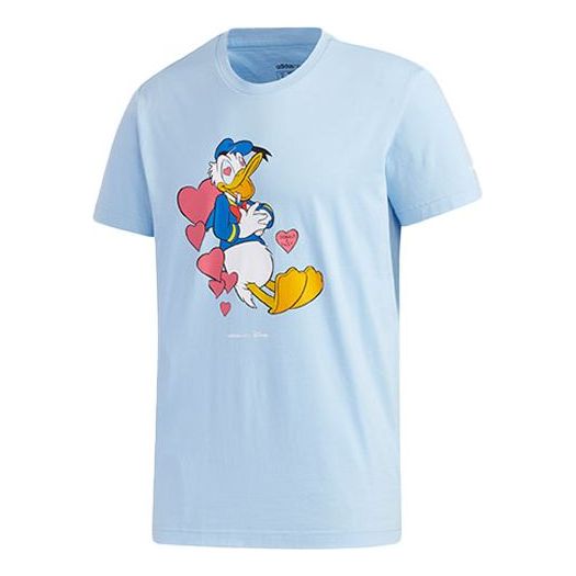 adidas neo x Disney Crossover Casual Sports Cartoon Short Sleeve Pink Blue GJ5638