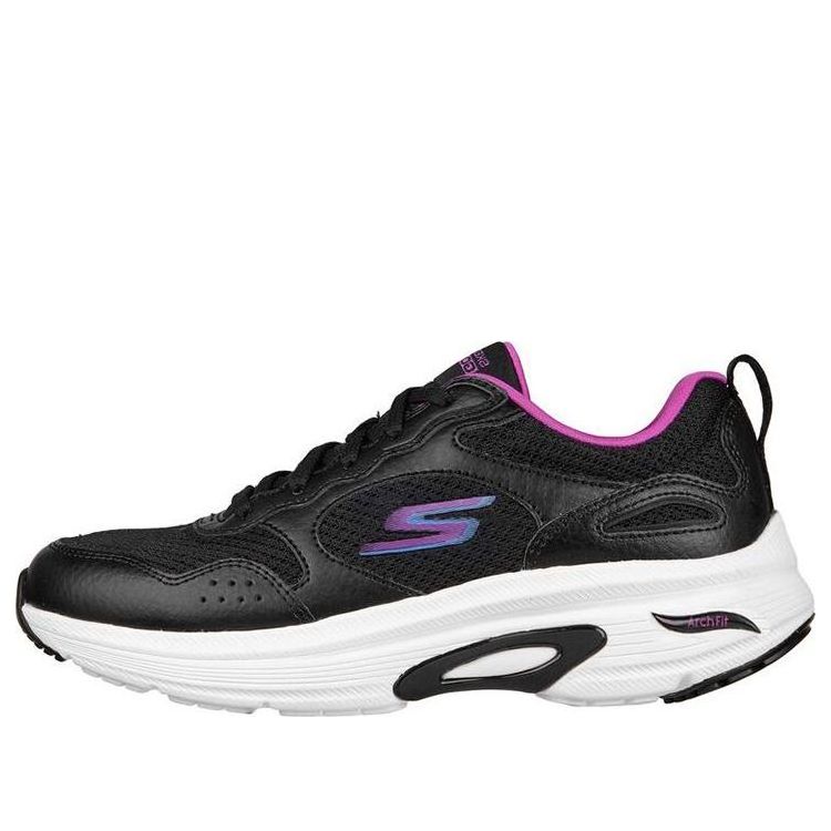 (WMNS) Skechers Go Run Arch Fit 'Black' 128952-BKPR