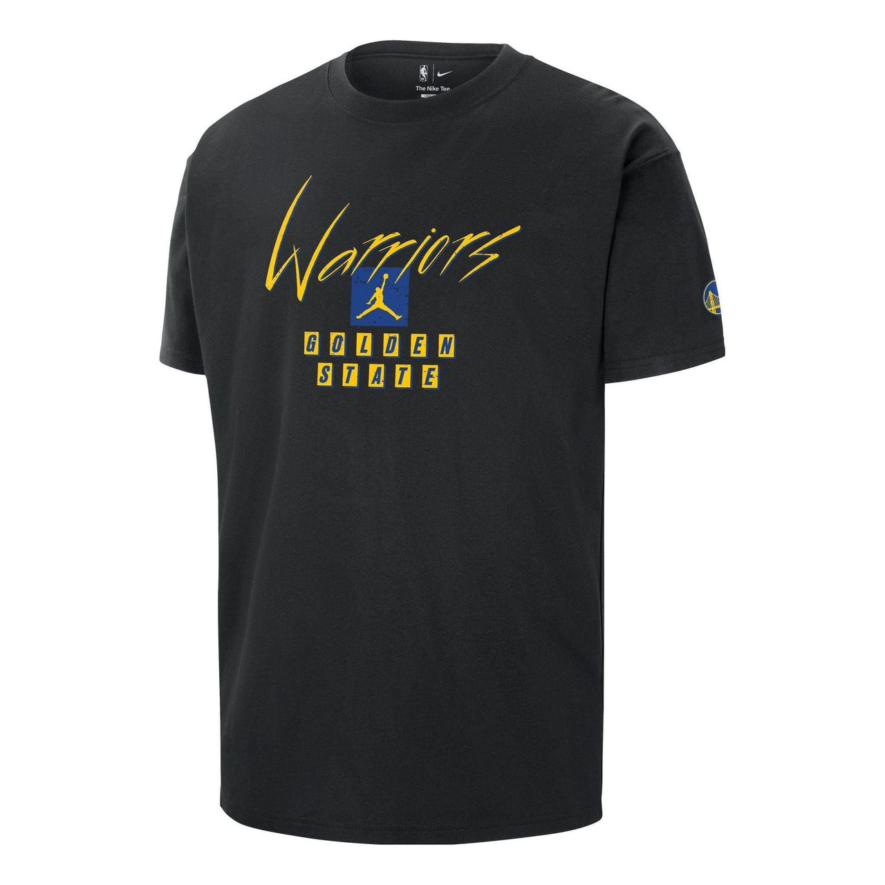 Air Jordan x NBA Golden State Warrors Logo T-Shirt 'Black' FN1065-010