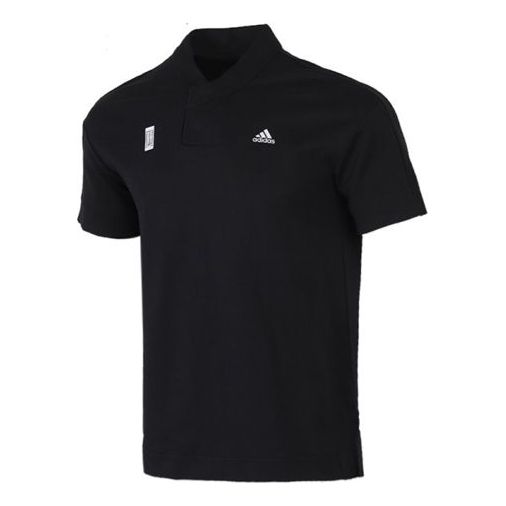 adidas Breathable Short-sleeve polo Shirt Men Black FT2757