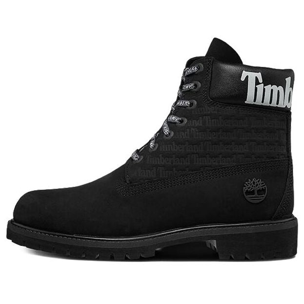 Timberland 6-Inch Premium Logo Wide-Fit Boots 'Black Nubuck' A1TUW