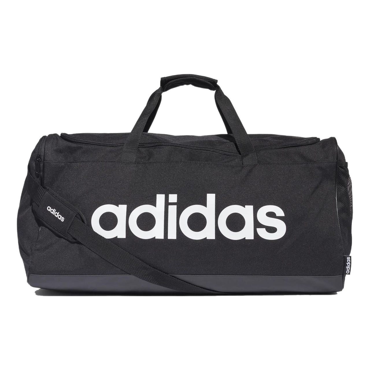 adidas Linear Logo Duffel Bag Large 'Black White' FM2400