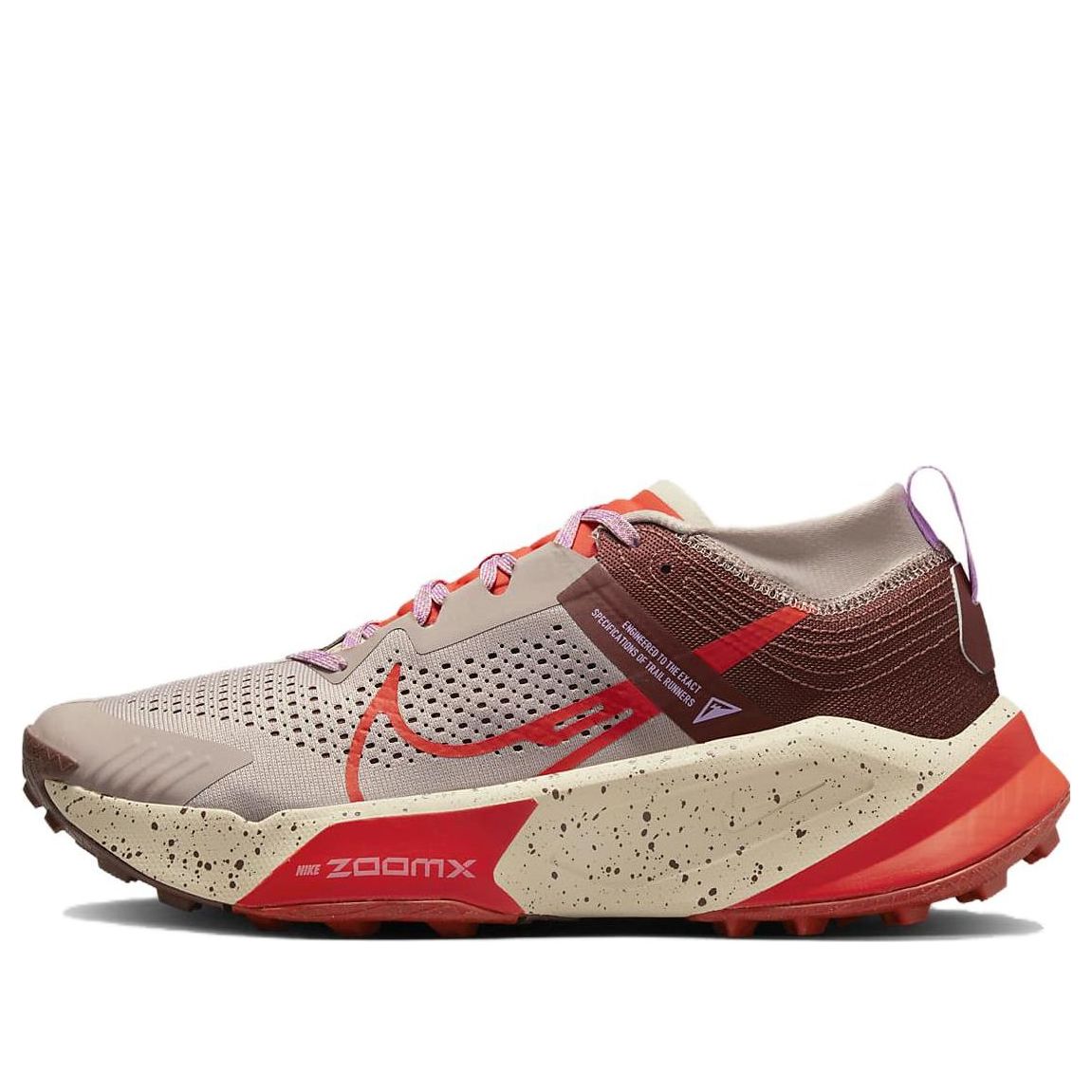Nike ZoomX Zegama Trail 'Diffused Taupe Dark Pony Sand Drift Picante Red' DH0623-200