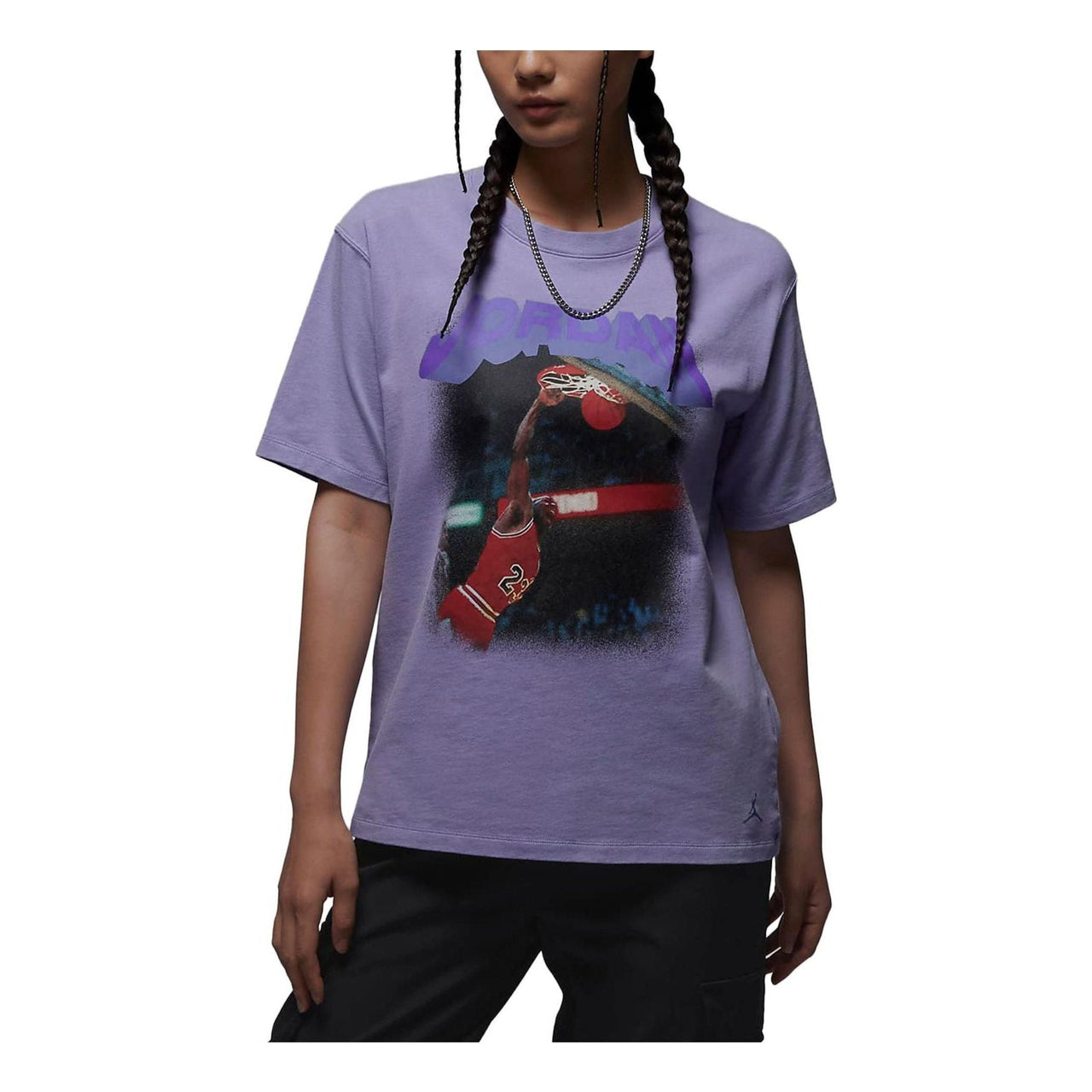 (WMNS) Air Jordanitage Graphic T-Shirt 'Purple' FB5138-500