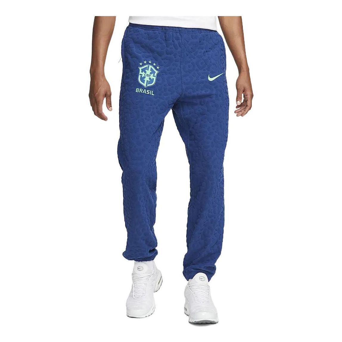 Nike Brazil Men's French Terry Football Tracksuit Bottoms DX2046-490