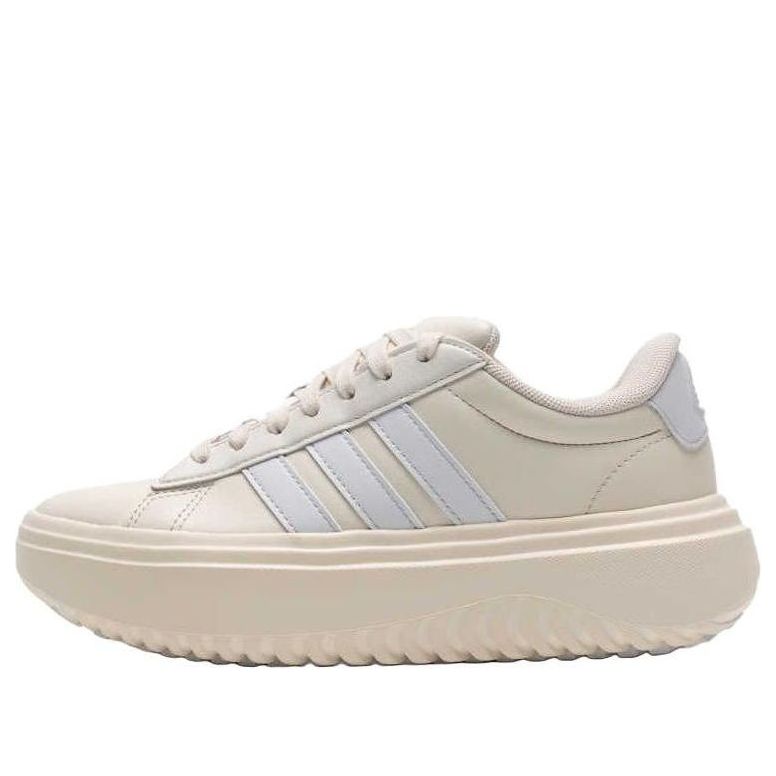 (WMNS) adidas Grand Court Platform 'Cream White' JQ1078