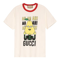 Gucci X Pablo Delcielo Pear Print Cotton T-shirt 'White' 703439XJEIY9095